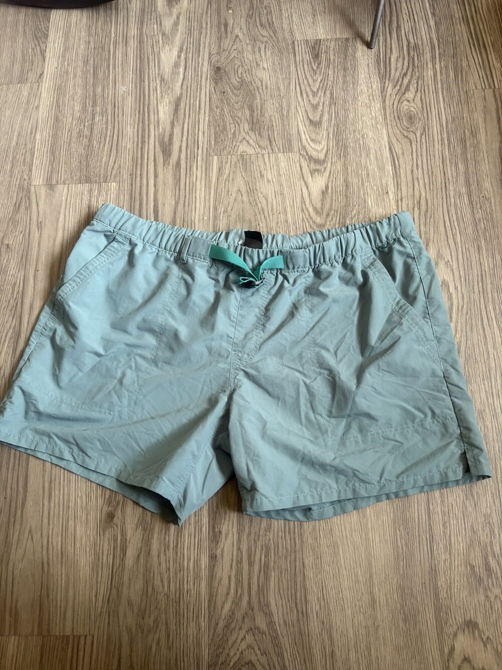REI Co-op Men's Teal Ripstop Nylon Belted Hiking Shorts XL